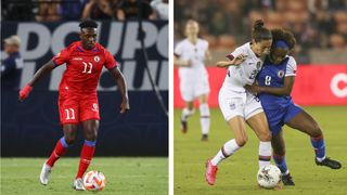 Derrick Etienne Jr., Dani Etienne's brother, is proud to see his sister on the World Cup stage (Atlanta United). Photo by Mark J. Rebilas |USA TODAY Sports & Thomas Shea | USA Today Sports 